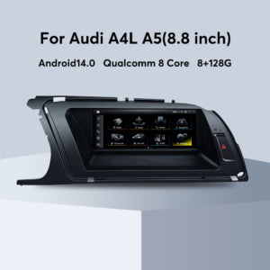 8.8 Inch 8+128GB OEM Touchscreen Carplay Android Auto Interface For Audi A4L A5 S4 S5 RS4 RS5 Q5 2009-2018 Car Radio Stereo GPS Multimedia Navigation