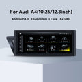 10.25” 12.3 Inch Android 13.0 8+128GB Navigation Radio Stereo Screen Carplay Android Auto Interface For Audi A1 A3 A4 A5 Q3 Q5 Q7 Multimedia Player