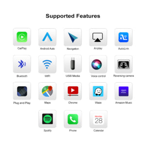 Wireless Carplay & Android Auto Retrofit interface for Ford Edge Kuga Mondeo Focus SYNC 2 system 8 inch 2015-2018