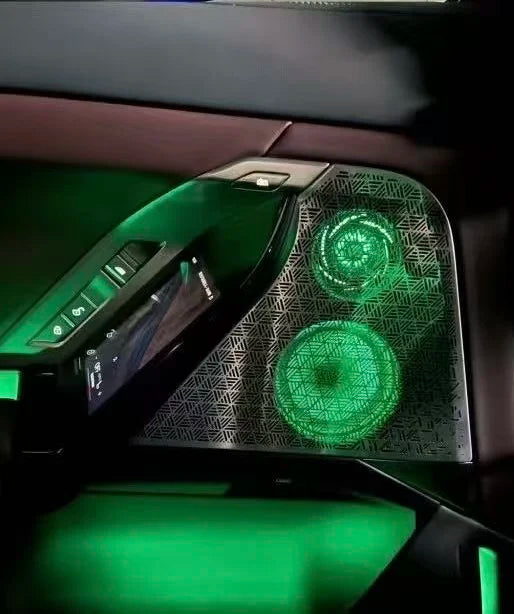 Modification Car Interior Speaker Cover Tweeter Luminous Cover Plate Horn Cover Ambient Light Suitable for BMW New 7 Series G70