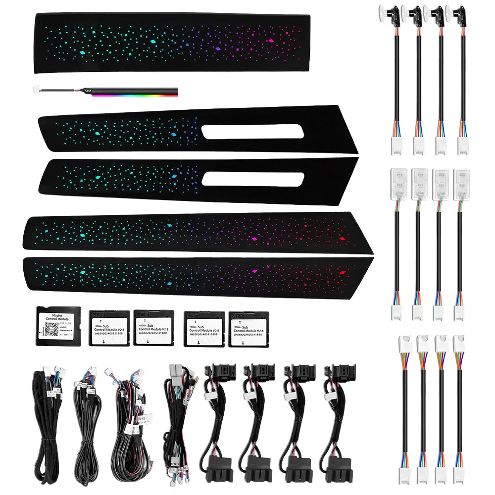 64 Colors Dynamic High Quality Suitable for Volkswagen Touareg 2011-2018  Ambient Light Starry Sky Original Interior Accessories