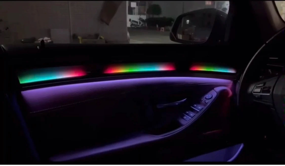 New RHD  Car Interior Ambient Light Colorful  Led  for Right Steering Wheel Galaxy Panel  for BMW 5 Series F10 F11 F18 2012-2017