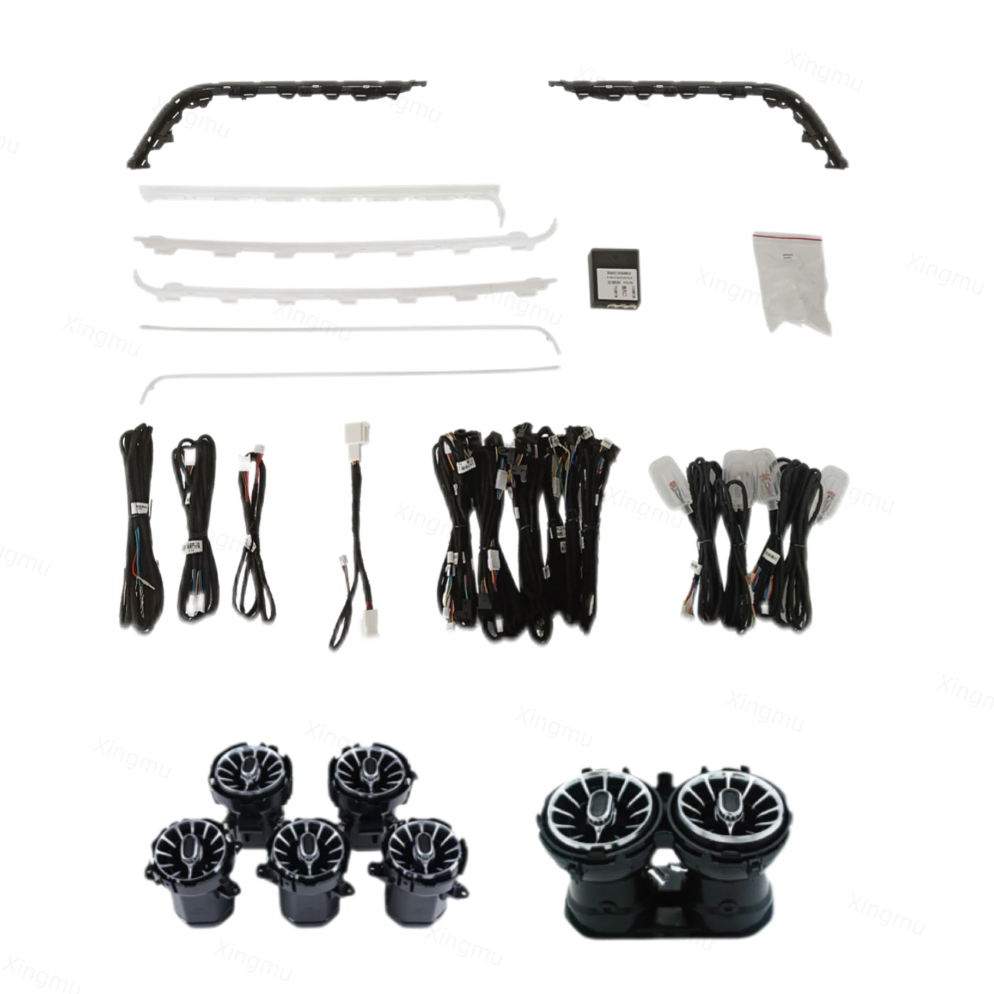 Upgrade Car Ambient Light 64 Colors Atmosphere Lamp Air Vent Rotating Speaker CoverSuitable for Mercedes Benz GLA W247 2020-2025