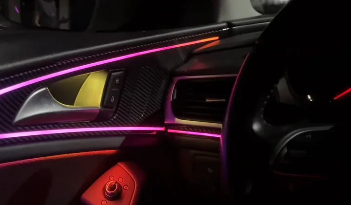 Short-sleeved Travel Version Symphony Car Ambient Light Interior Lighting Ambient Lights Suitable for Audi A6 C7 2012-2018