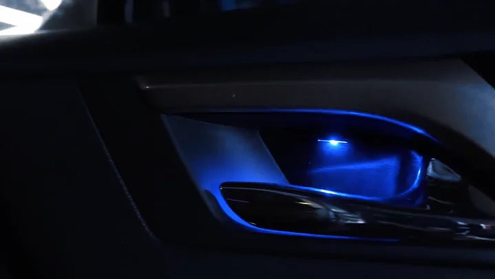 Original 1:1 Mold Ambient Lighting Suitable for Lexus RX 15 -22 Dynamic Flow Light 21 LED Lamps Auto Flashing Interior Lighting