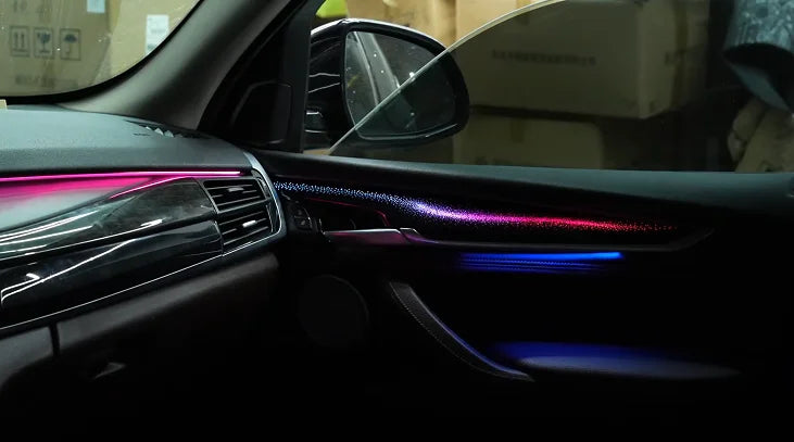 High Quality Car Interior Decorative Lights Suitable for BMW 14-18 X5 (F15) Ambient Light Galaxy Model Colorful 18 Lights
