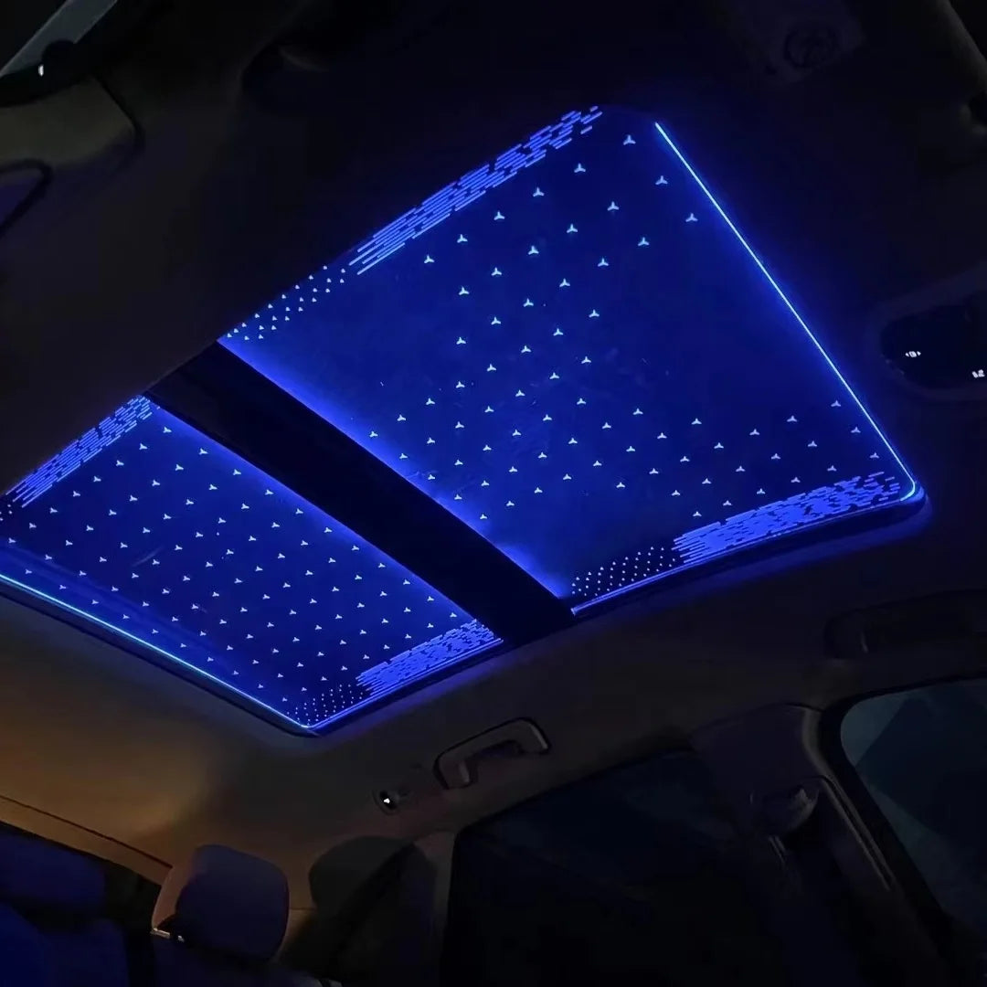 Car Sunroof Starry Sky Film Supports Pattern Customization Ceiling  Star Lamp for Car Roof Suitable for Volkswagen Golf