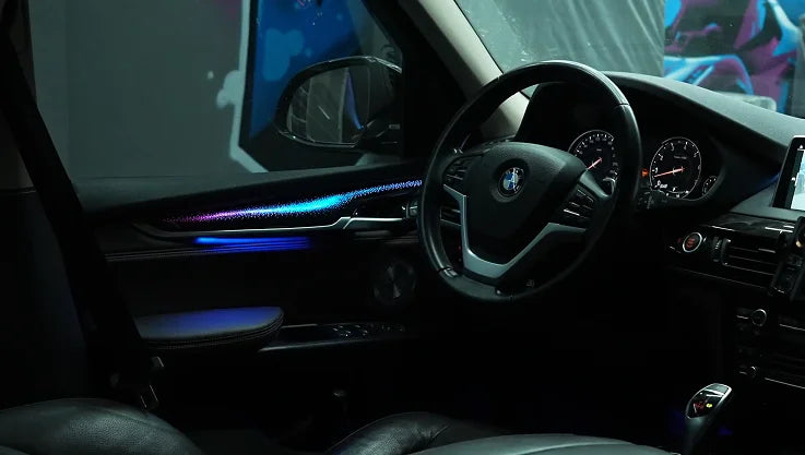 High Quality Car Decorative Light Screen Control Suitable for BMW 14-18 X5 (F15) Ambient Light Galaxy Model Colorful 18 Lights