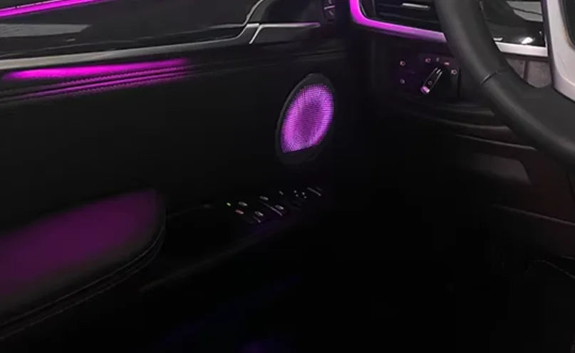 High Quality Auto Interior Symphony Dynamic Ambient for BMW 2015-2019 X6 (F16) Car Decorative Lighting Luminous Eight-piece Set