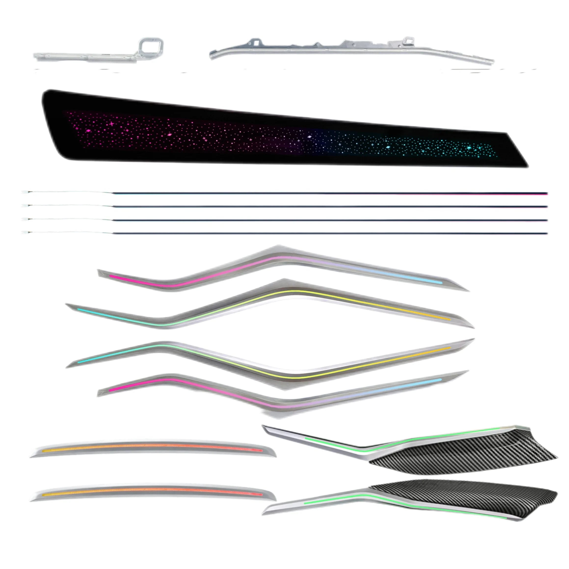 Car Interior Ambient Light Symphony Short Axis Version 64-Color Dynamic LED Light Kit Suitable  for BMW 3 Series 2020-2022 G20