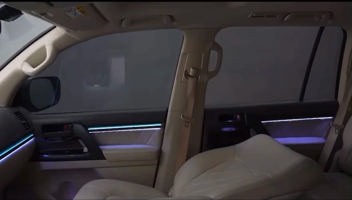 New Car Ambient Light Symphony LED Interior Memory Seat Buttons Suitable for Toyota Land Cruiser Landcruiser LC200 2010-2021