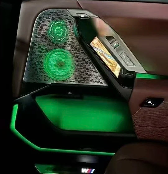 Modification Car Interior Speaker Cover Tweeter Luminous Cover Plate Horn Cover Ambient Light Suitable for BMW New 7 Series G70