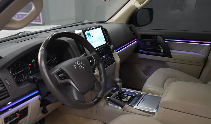 High Quality Auto Interior Symphony Dynamic Ambient for Toyota 10-21 Land Cruiser  Dynamic Light and Shadow 26 Lights Colorful