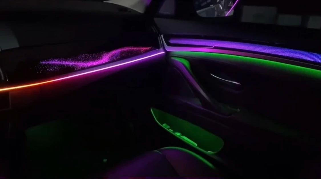 New RHD  Car Interior Ambient Light Colorful  Led  for Right Steering Wheel Galaxy Panel  for BMW 5 Series F10 F11 F18 2012-2017