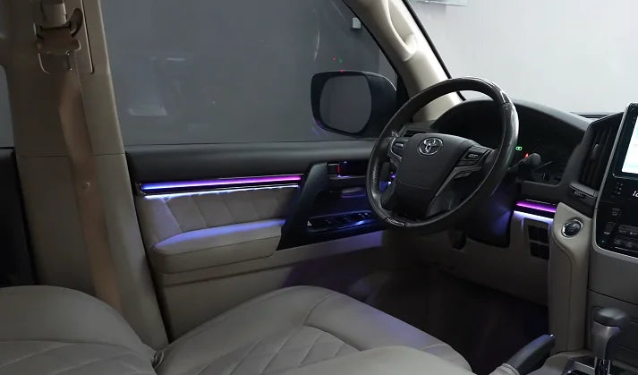 High Quality Auto Interior Symphony Ambient Suitable  for Toyota 10-21 Land Cruiser  Dynamic Light and Shadow 26 Lights Colorful