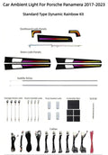 New Car Ambient Symphony Light Atmosphere LED Dynamic and Shadow Style Trim Panel Lamp Suitable for Porsche Panamera 2017-2023