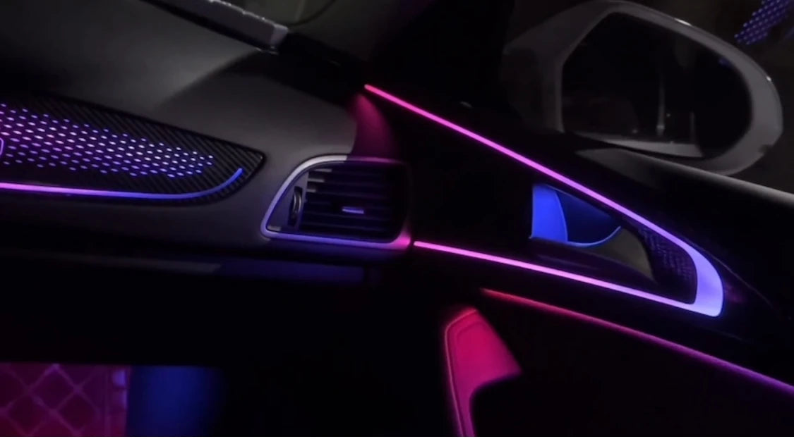 Car Symphony Ambient Light Colorful Style S6 RS6  A6 C7 Europe Short Axis Suitable for Audi A6  C7 2012-2018 S6 RS6 2013-12018