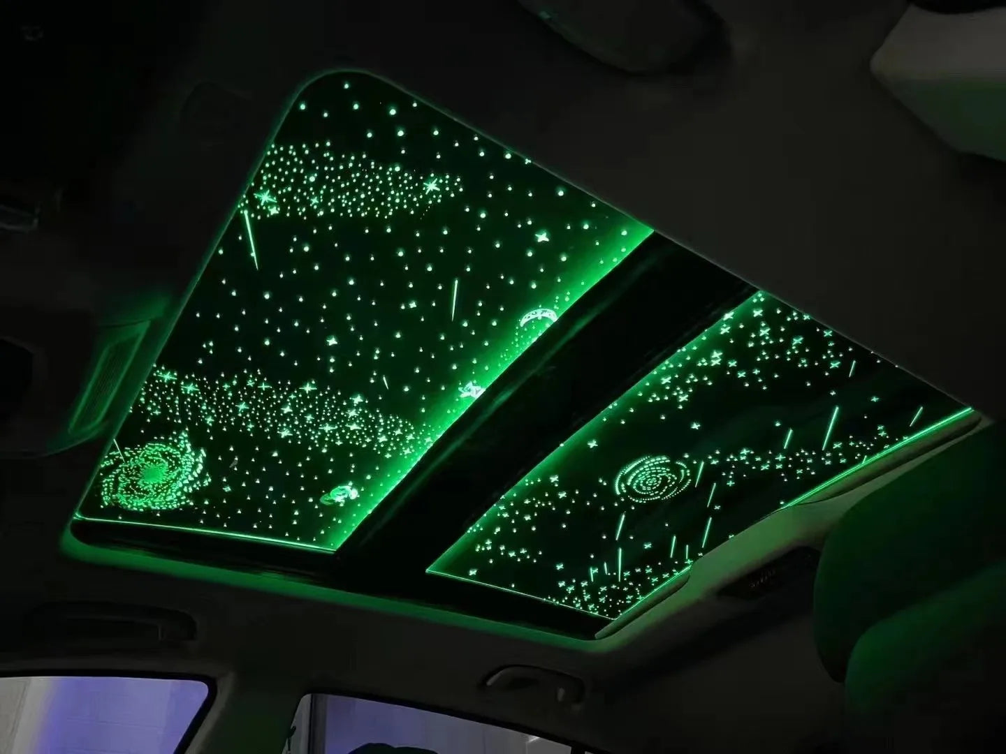 Car Sunroof Starry Sky Film Supports Pattern Customization Ceiling  Star Lamp for Car Roof Suitable for Volkswagen Golf