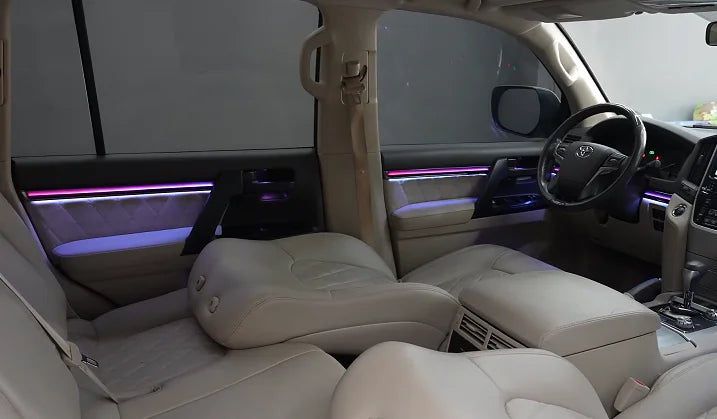 High Quality Auto Interior Symphony Dynamic Ambient for Toyota 10-21 Land Cruiser  Dynamic Light and Shadow 26 Lights Colorful