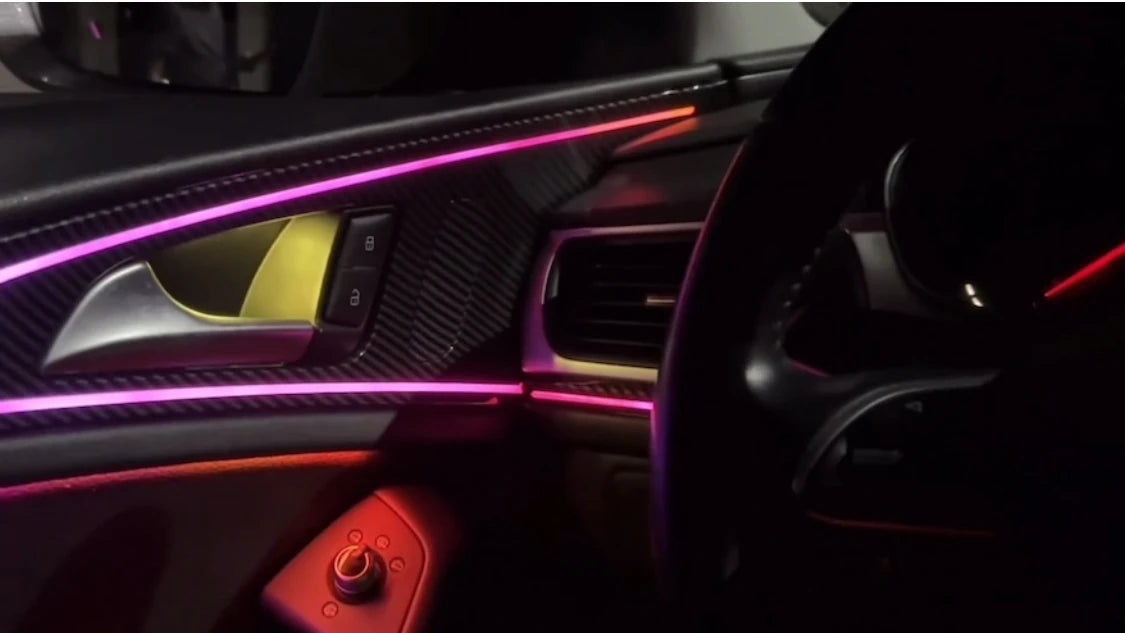 Car Symphony Ambient Light Colorful Style S6 RS6  A6 C7 Europe Short Axis Suitable for Audi A6  C7 2012-2018 S6 RS6 2013-12018