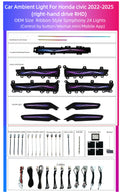 Right Steering Wheel Car Interior Ambient Light Ribbon Style RHD  Suitable for Honda Civic 11th Gen 2022-2025 Right Hand Drive