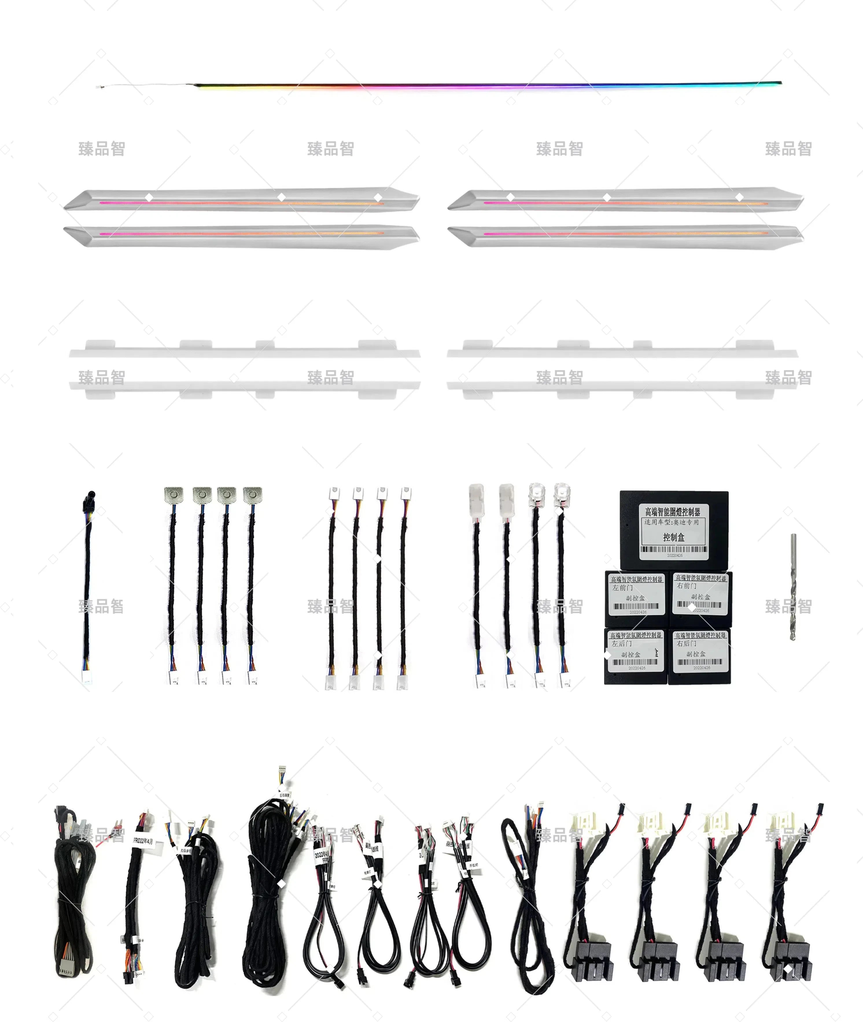 Factory Price Car Ambient Light Symphony Interior Light Automotive  LED Decorative Lights Accessories for Audi A3 2021-2024