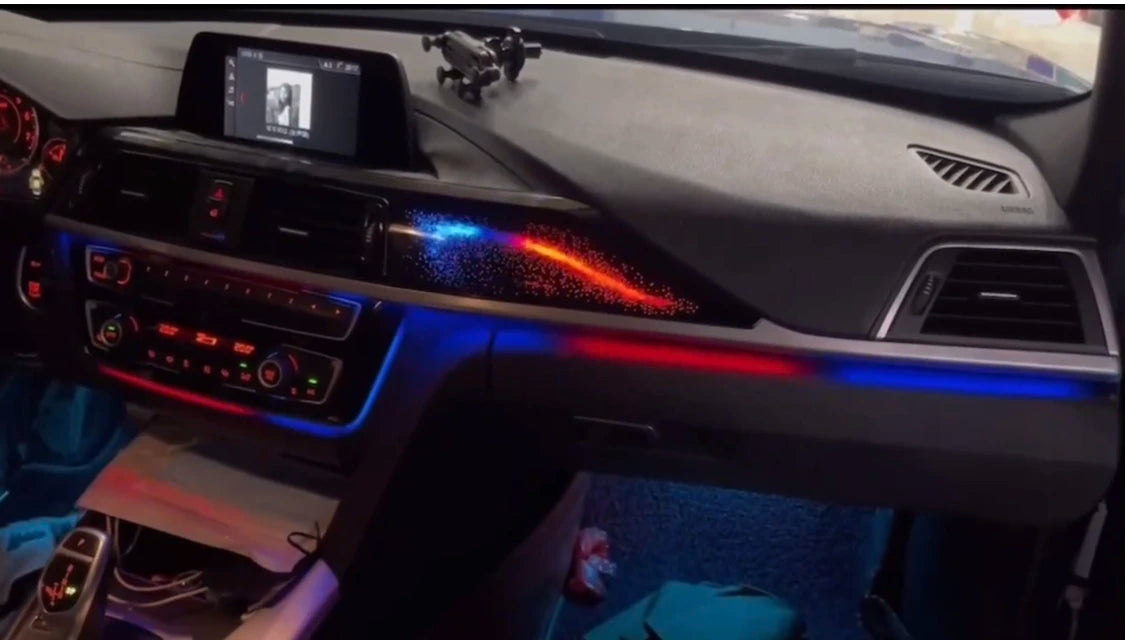 Car Ambient LED Symphony Speaker Cover Door Armrest Light Suitable for BMW 3 Series  F30 F34  F35 4 Series F32 F33 F36 2014-2019
