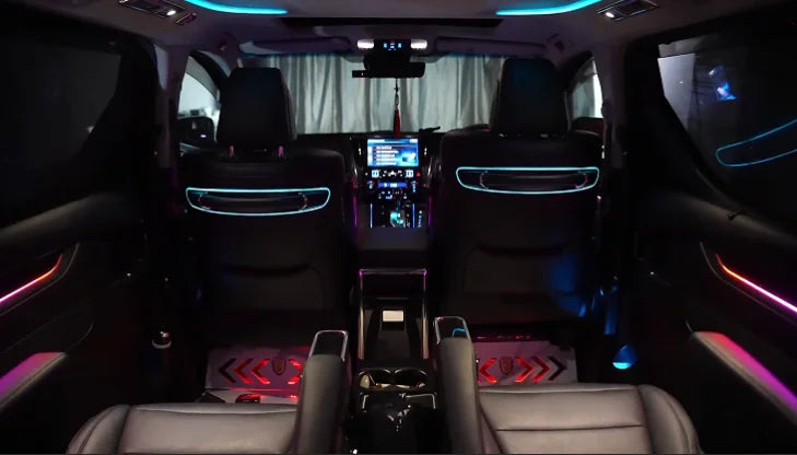 RHD/LHD Right Hand Driver Car Ambient Symphony Light Interior Suitable for Toyota Alphard/Vellfire Colorful 25 Lights