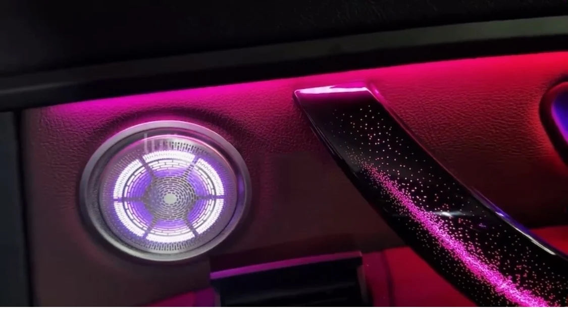 Car Ambient LED Symphony Speaker Cover Door Armrest Light Suitable for BMW 3 Series  F30 F34  F35 4 Series F32 F33 F36 2014-2019