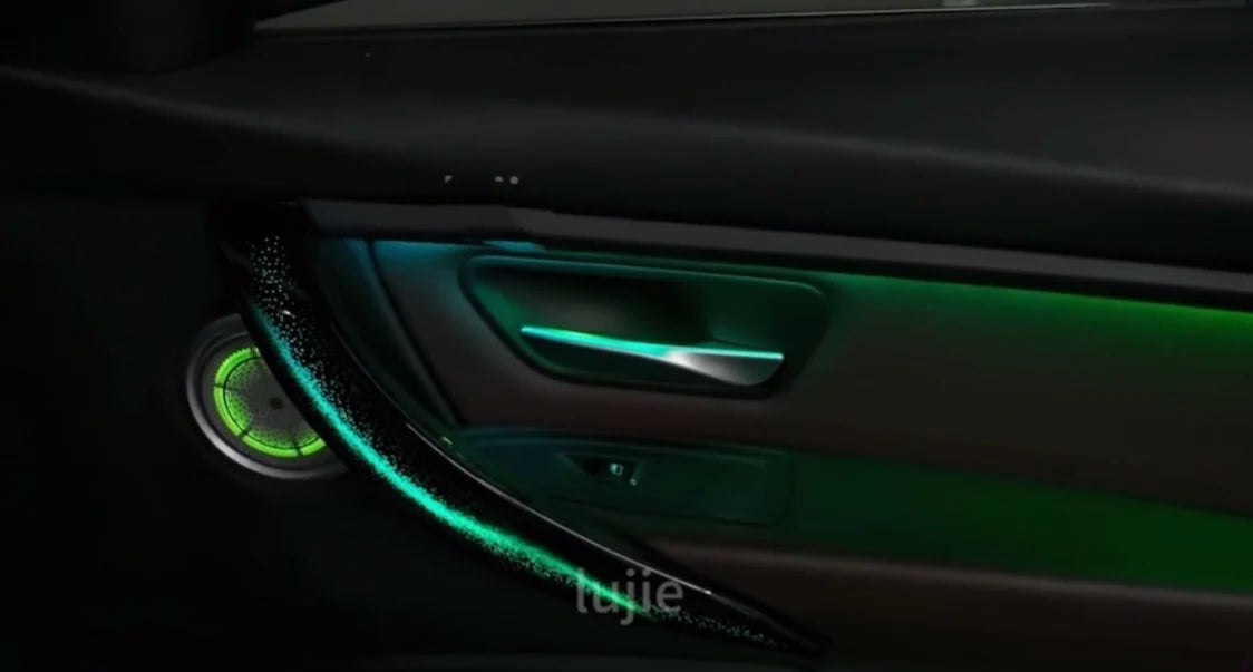 Car Ambient LED Symphony Speaker Cover Door Armrest Light Suitable for BMW 3 Series  F30 F34  F35 4 Series F32 F33 F36 2014-2019