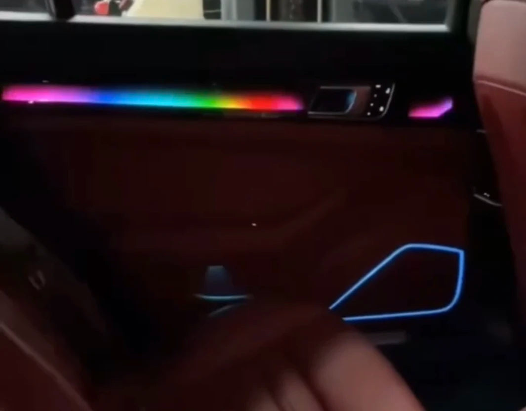 New Car Ambient Symphony Light Atmosphere LED Dynamic and Shadow Style Trim Panel Lamp Suitable for Porsche Panamera 2017-2023