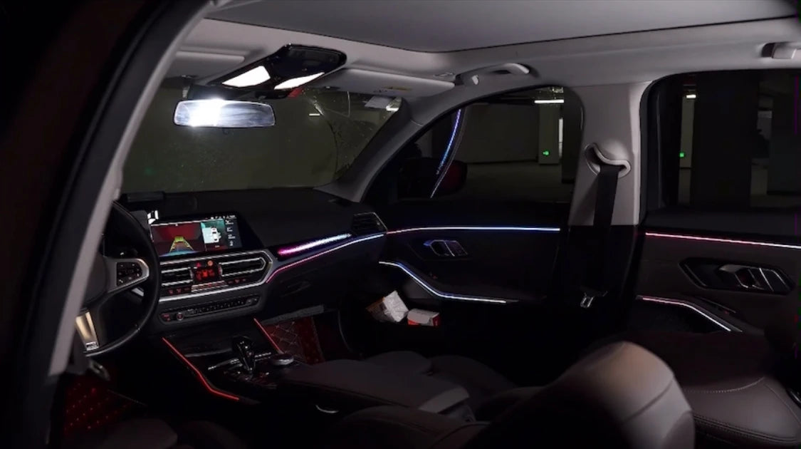 Car Interior Ambient Light Symphony Short Axis Version 64-Color Dynamic LED Light Kit Suitable  for BMW 3 Series 2020-2022 G20
