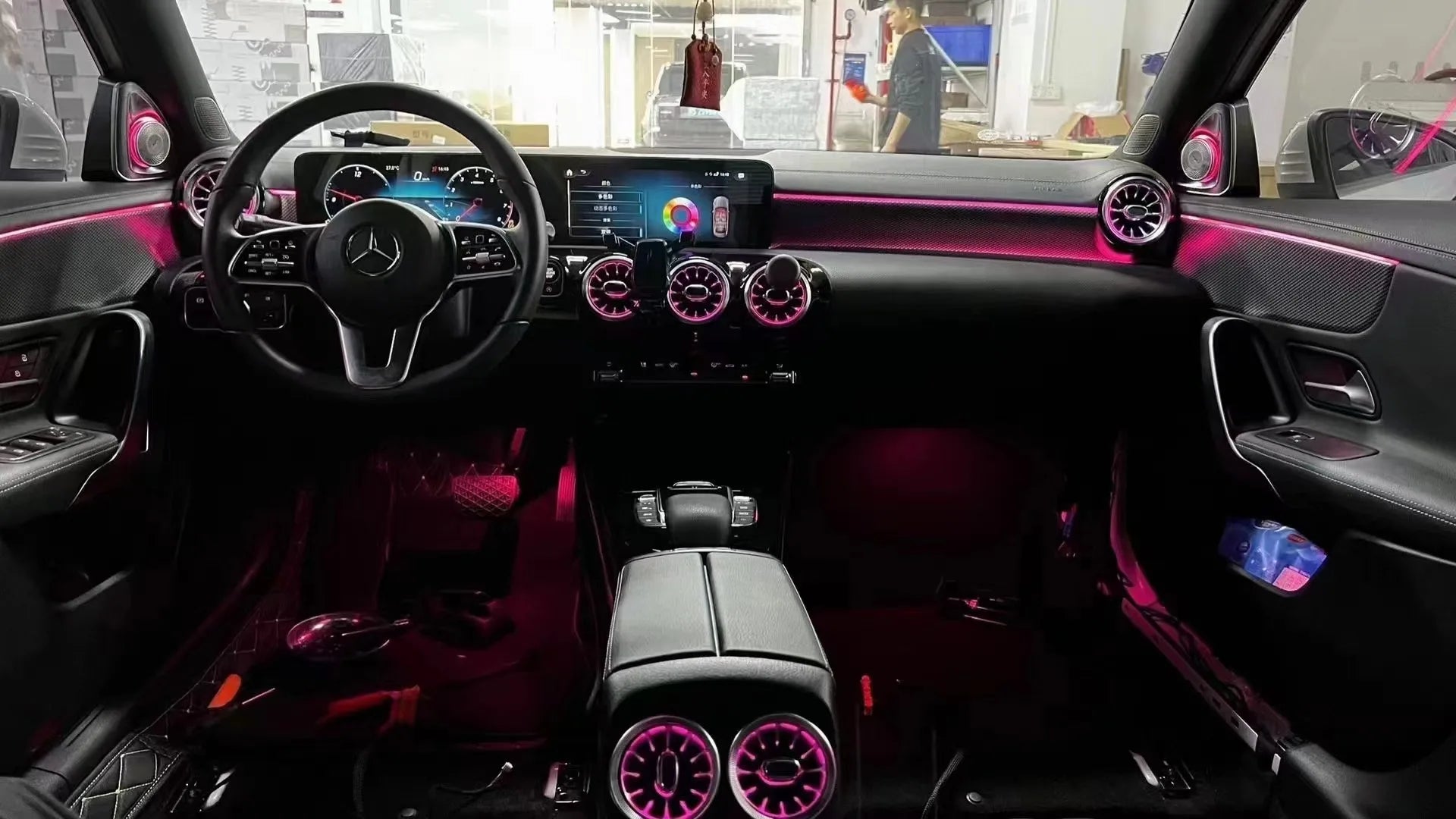 Suitable for Mercedes Benz W177 W118 New A-grade CLA Ambient Light Car Ns Ambient LED Light Car Lighting System