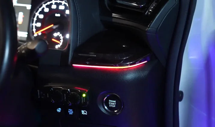 New RHD/LHD Right Hand Driver Car Ambient Symphony Light Interior Suitable for Toyota Alphard/Vellfire Colorful 25 Lights