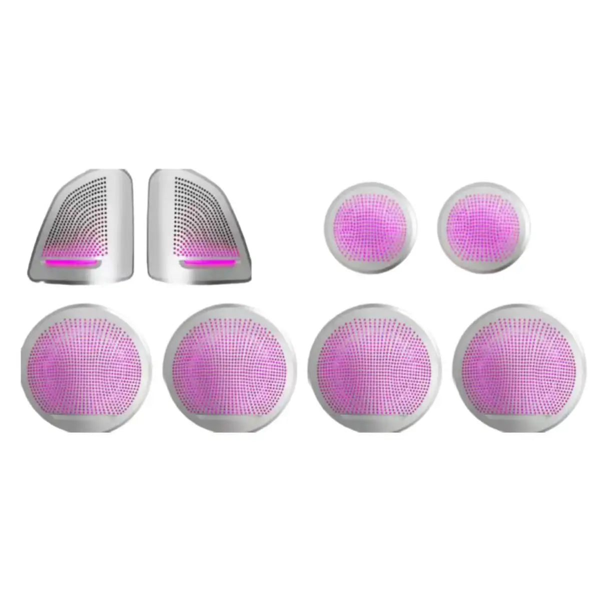 High Quality Auto Interior Symphony Dynamic Ambient for BMW 2015-2019 X6 (F16) Car Decorative Lighting Luminous Eight-piece Set