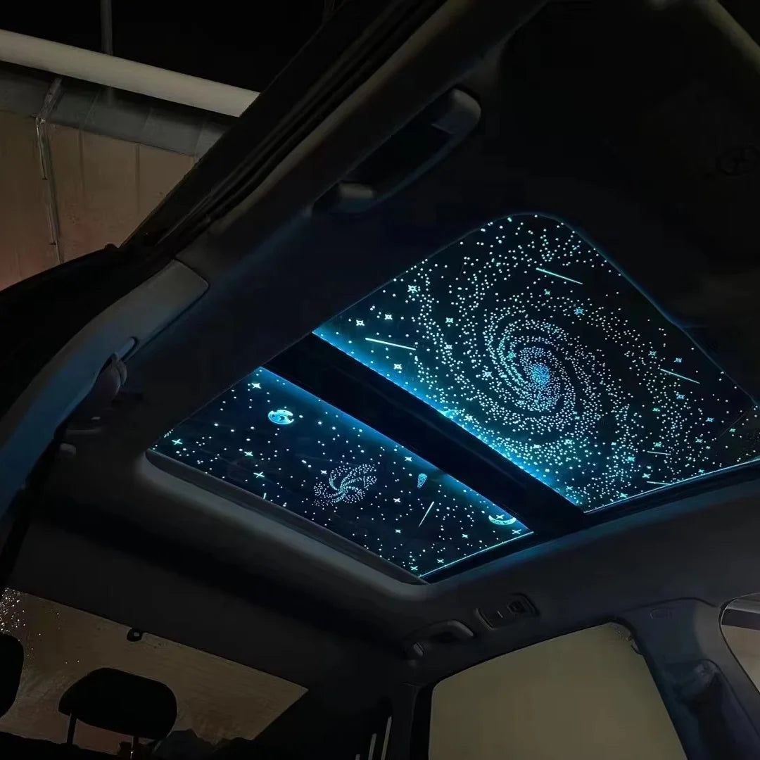 Car Sunroof Starry Sky Film Supports Pattern Customization Ceiling  Star Lamp for Car Roof Suitable for Volkswagen Golf