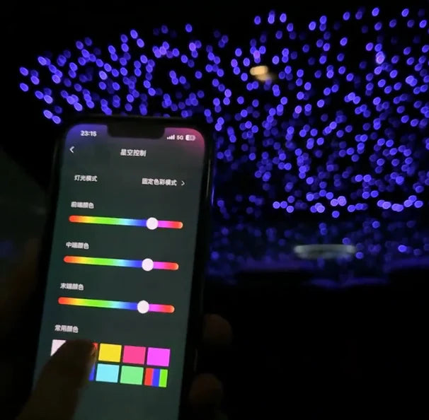 0.5mm Dynamic Symphony Colorful Starlight Headliner Meteor Sunroof Starry Sky Car Original Screen Control for Mercedes-Benz G63