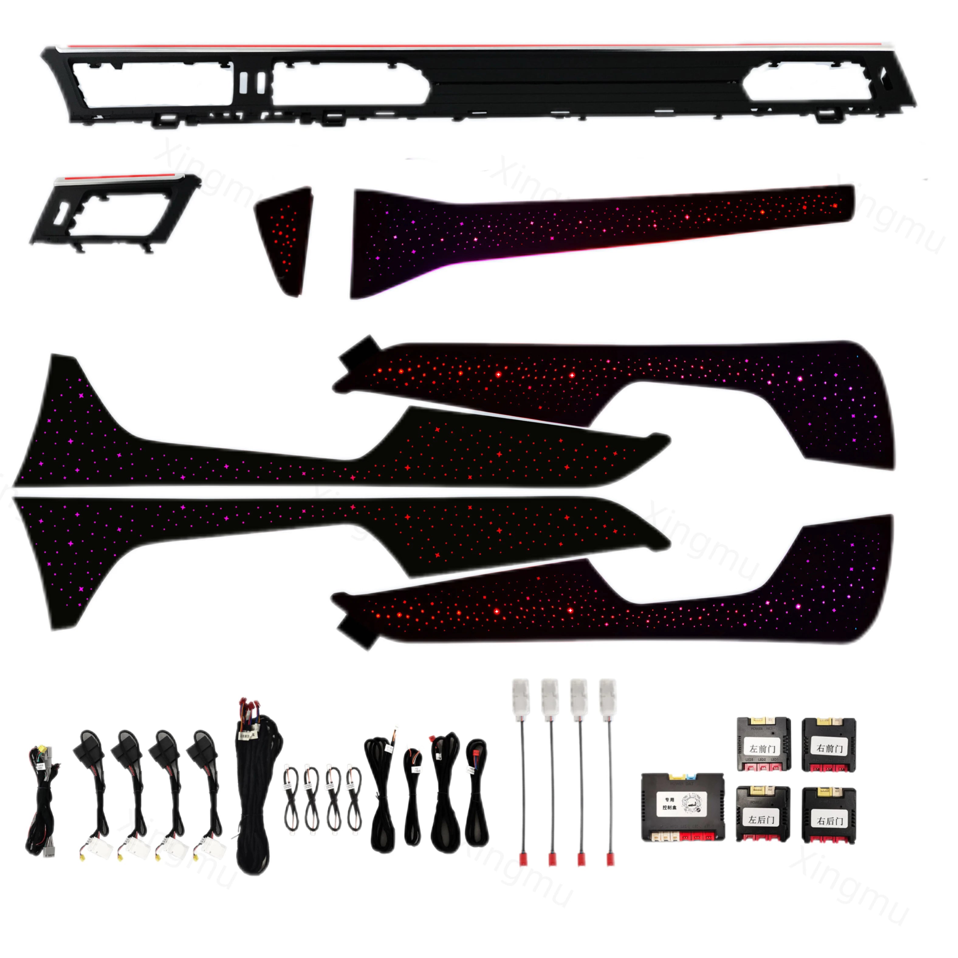 New Car Ambient Light Colorful Starry Sky Style Panel Europe Version Led Kit Suitable for Audi A6 C8 RS6 2019-2025 S6 2019-2024