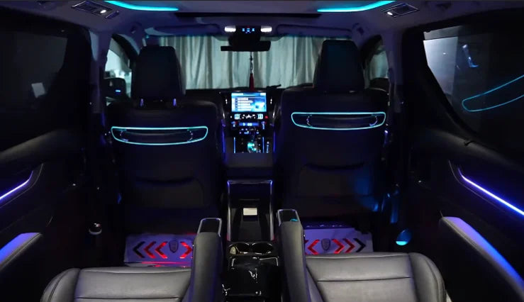 RHD/LHD Right Hand Driver Car Ambient Symphony Light Interior Suitable for Toyota Alphard/Vellfire Colorful 25 Lights