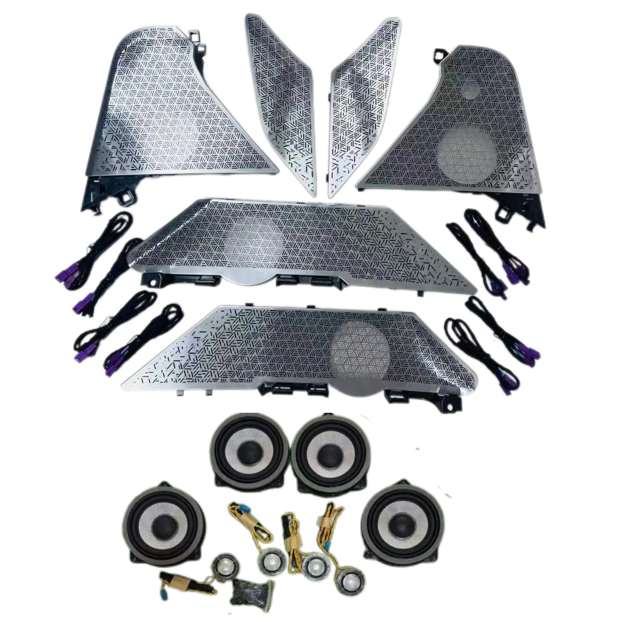 Modification Car Interior Speaker Cover Tweeter Luminous Cover Plate Horn Cover Ambient Light Suitable for BMW New 7 Series G70