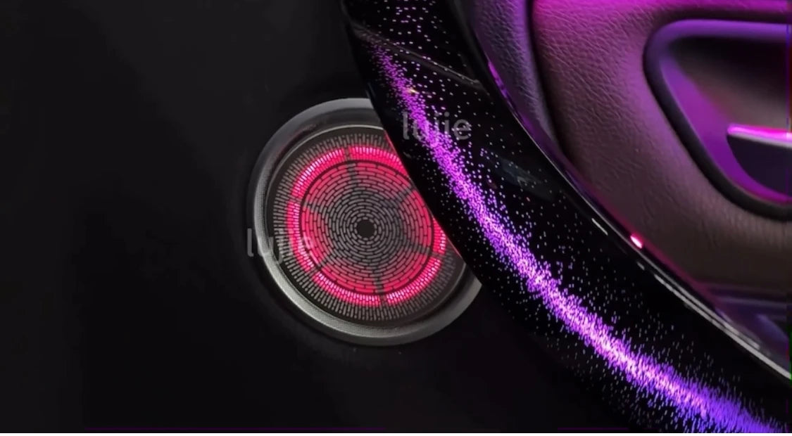 Car Ambient LED Symphony Speaker Cover Door Armrest Light Suitable for BMW 3 Series  F30 F34  F35 4 Series F32 F33 F36 2014-2019