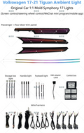 Éclairage LED Ambiance Intérieur pour Volkswagen Tiguan (2017-2021)