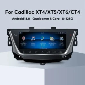 Android 14 For Cadillac XT5 XT6 2016-2023 Multimedia Player Autoradio Navigation GPS IPS Touch Screen Wireless Carplay Android Auto Monitor TV Upgrade
