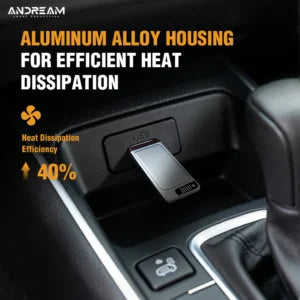 Tiny Wireless CarPlay Android Auto USB-C Adapter 2 in 1 – Aluminum Alloy Mini Box with Voice Control & Stable Connection for BMW Audi Mercedes VW Toyo